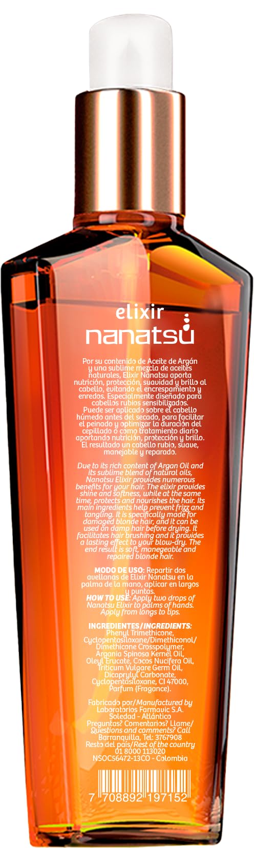 Naissant Argan Oil Elixir - Aceite de Argán, 4.1 Fluid Ounce (120ml)