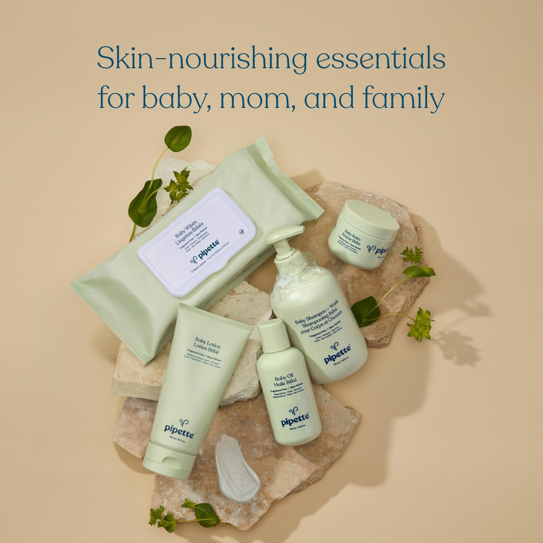 Pipette Baby Shampoo and Body Wash - Fragrance Free, Tear-Free Bath Time, Hypoallergenic, Moisturizing Plant-Derived Squalane, New Formula, 11.8 fl oz