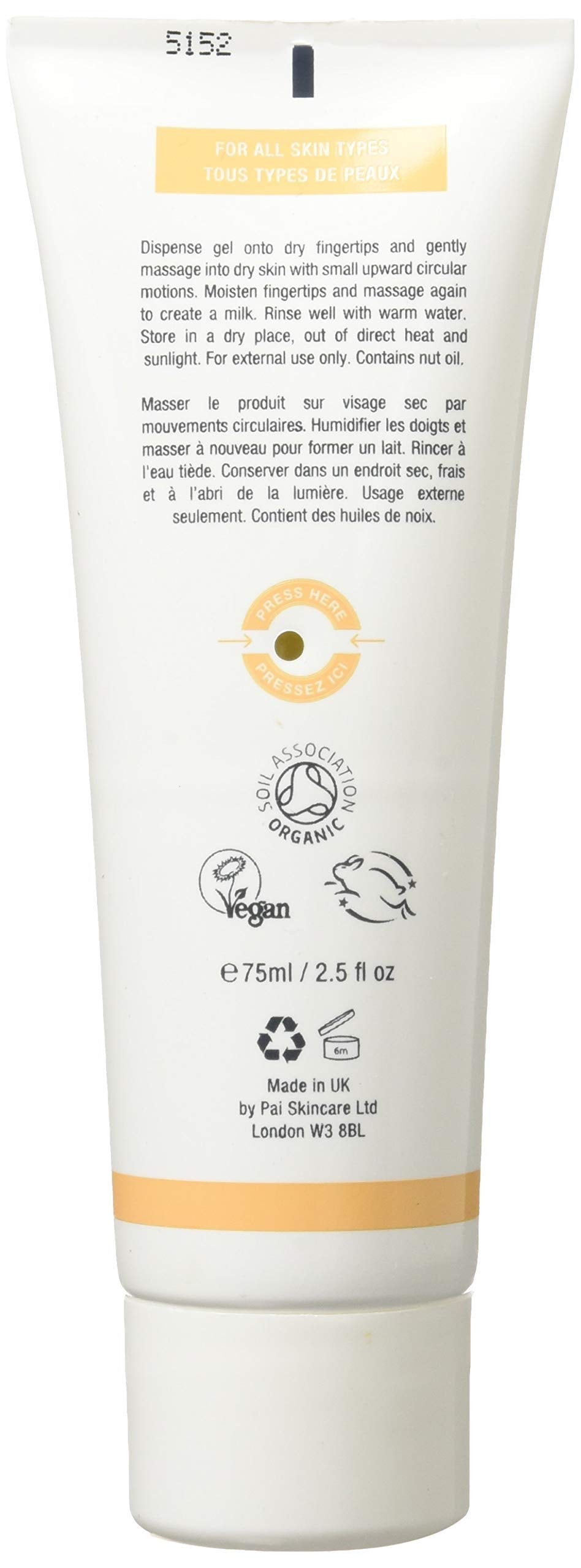 Pai Skincare Kukui & Jojoba Bead Skin Brightening Exfoliator with 100% Natural Wax Micro Beads and Essential Fatty Acids