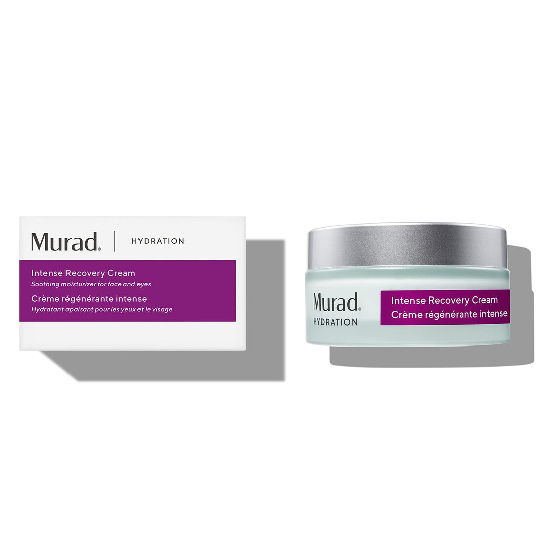 Murad Hydration Intense Recovery Cream - Deeply Moisturizes Severely Dry and Stressed Skin - For Face and Eyes, 1.7 Fl Oz