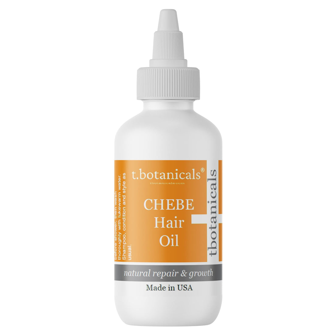 Chebe Oil for Hair Growth, Chebe from Chad Africa, Moisturizer for Scalp and Hair, African 10 in 1 Hair Growth Oil - t.botanicals (Unscented, 4 oz)
