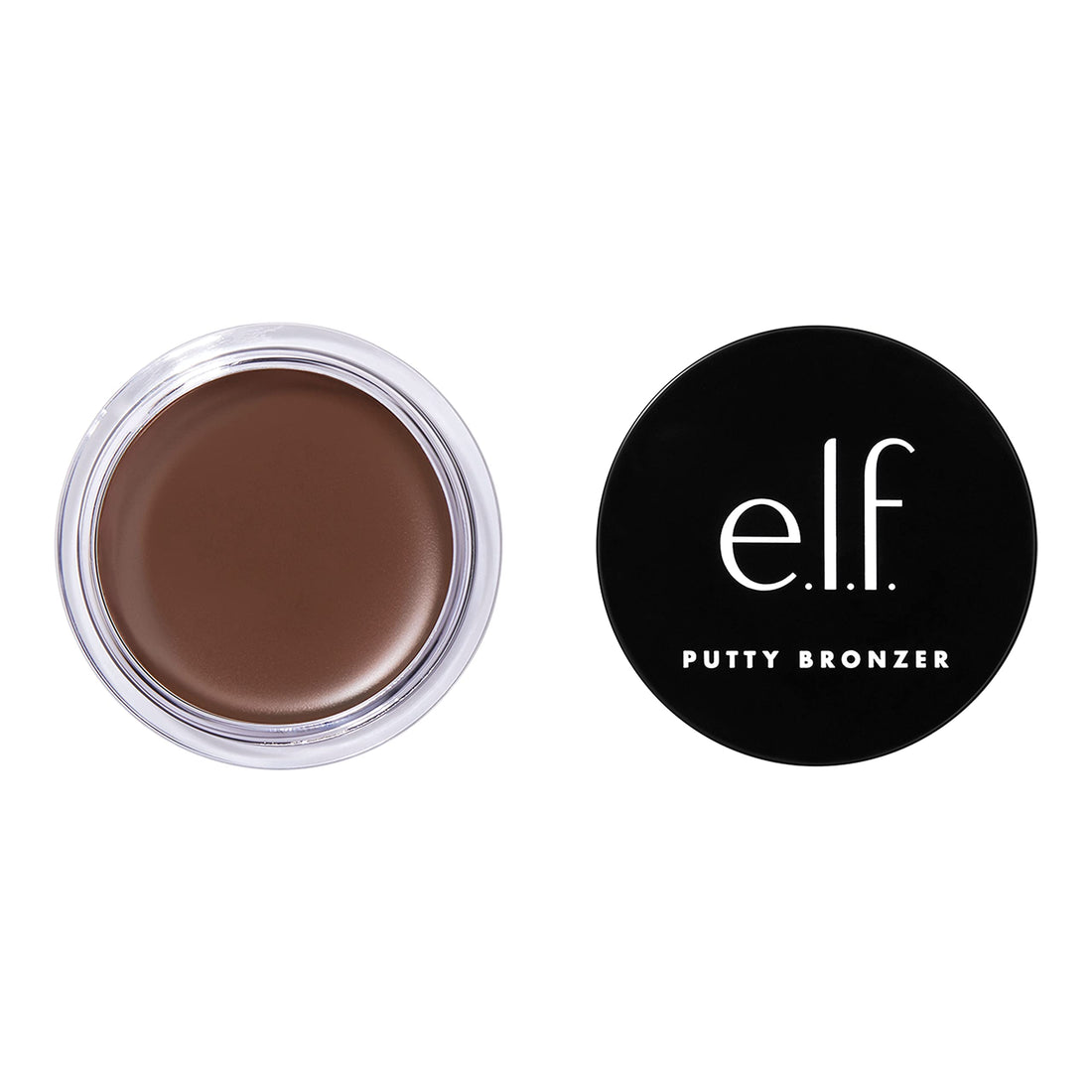 e.l.f. Putty Bronzer, Creamy & Highly Pigmented Formula, Creates a Long-Lasting Bronzed Glow, Infused with Argan Oil & Vitamin E, Beach, Please!, 0.35 Oz