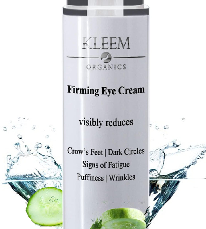 Kleem Organics NEW Anti Aging Eye Cream for Dark Circles and Puffiness that Reduces Eye Bags, Crow's Feet, Fine Lines, and Sagginess in ONLY 4 WEEKS. The Most Effective Under Eye Cream for Wrinkles