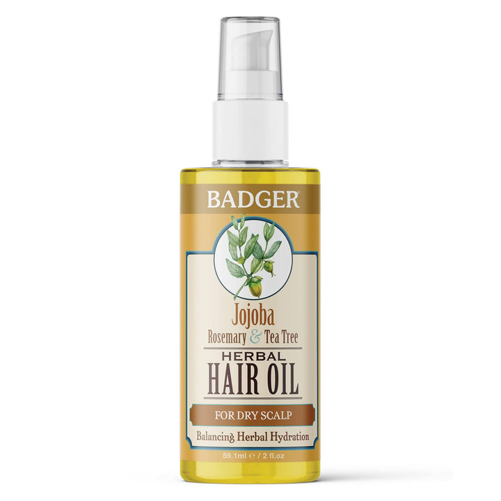 Badger Jojoba Hair Oil - For Dry Scalp