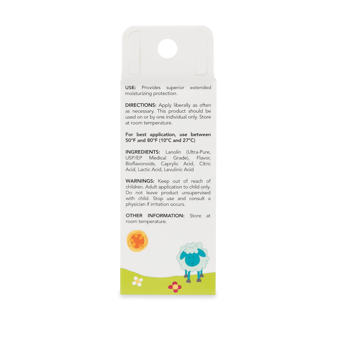 Dr. Talbot's Lanolin Lip & Cheek Balm for Baby, Naturally Inspired with Citroganix, Vanilla Milk Flavor, 0.35 Ounce