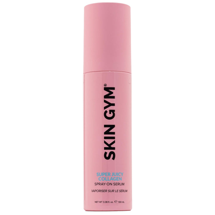 Skin Gym Super Juicy Collagen Spray-On Serum with Squalene, Collagen Serum Facial Spray for Deep Hydration, Skin Plumping, and Healthy Glow, Recommended for Morning and Evening Use