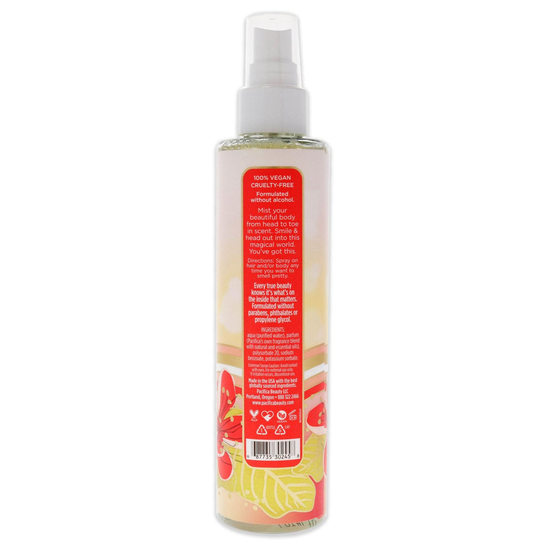 Pacifica Beauty Perfumed Hair & Body Mist, Hawaiian Ruby Guava, 6 Fl Oz (1 Count)
