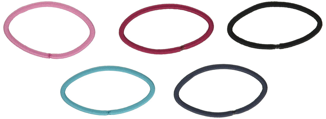 Scunci Effortless Beauty Large No-damage Pastel Elastics, 30-Count (Colors May Vary) by Scunci