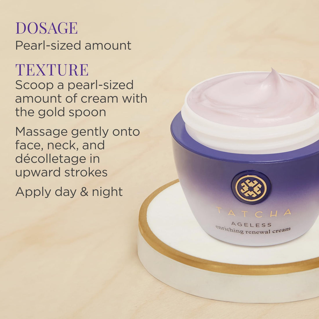 TATCHA Ageless Enriching Renewal Cream | Moisturizing Skin Cream for Firmer Skin to Reduce Appearance of Fine Lines and Wrinkles | 55 ml / 1.86 oz