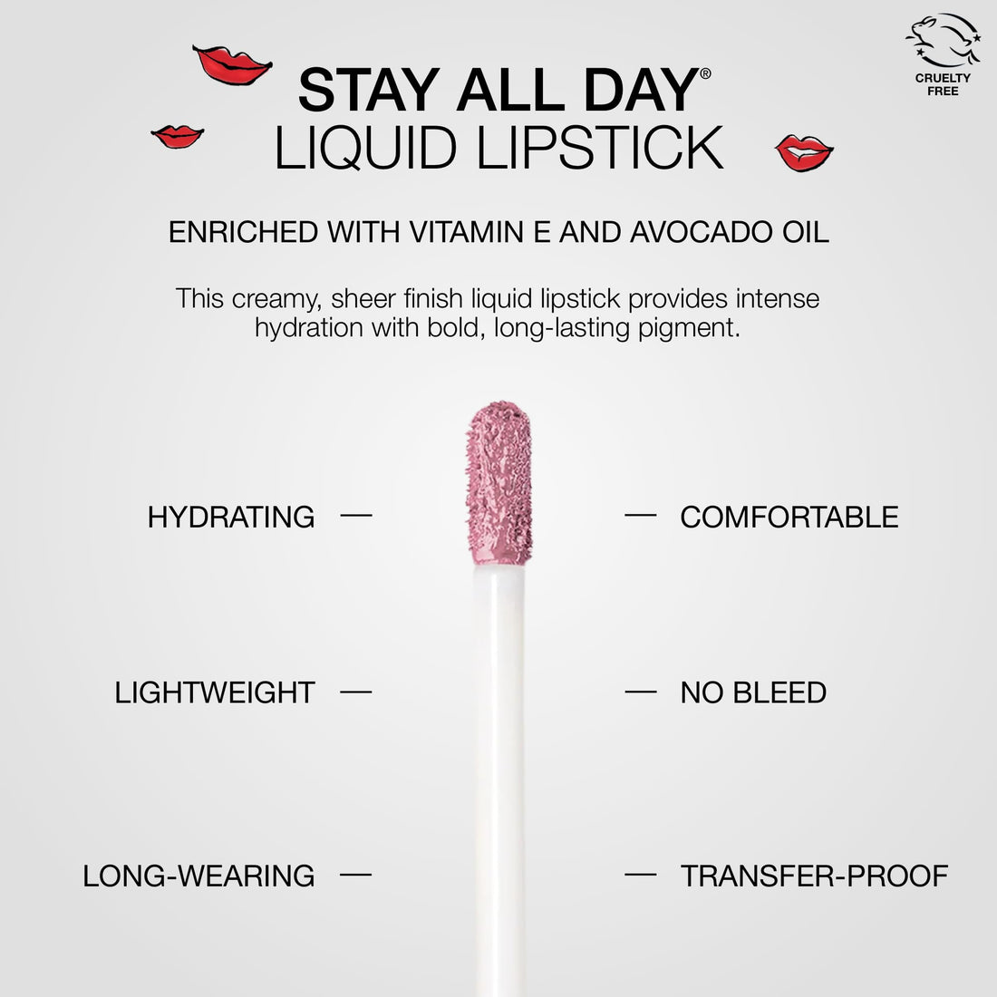 stila Stay All Day Liquid Lipstick, Sheer Matte Finish | Long-Lasting Color Wear, No Transfer or Bleed | Lightweight, Hydrating with vitamin E & Avocado Oil for Soft Lips | 0.10 Fl. Oz., Sheer Patina
