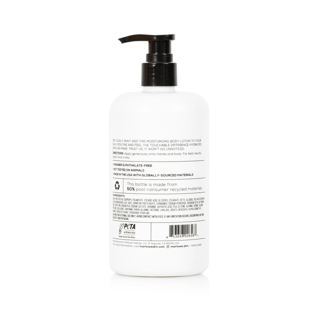 Marlowe. No. 002 extra moisturizing body lotion 15 oz