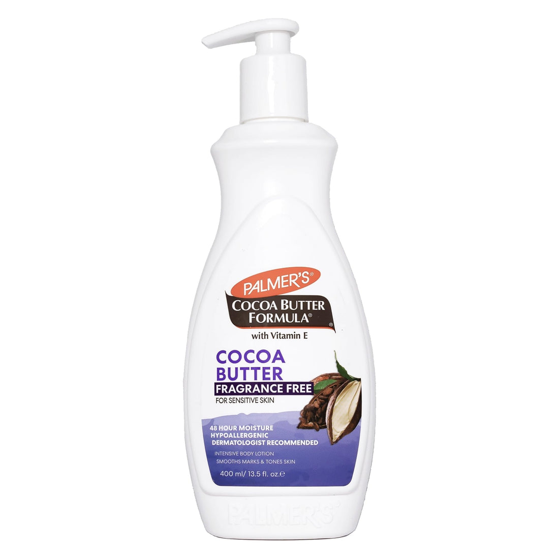 Palmer's Cocoa Butter Formula With Vitamin E Lotion Fragrance Free , 13.5-Ounce Bottle (Pack of 4)