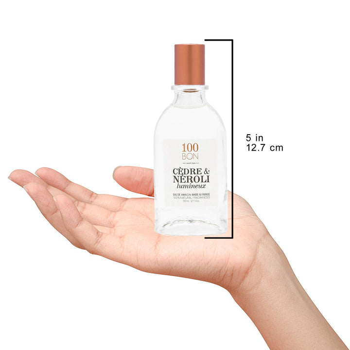 100BON Cedre & Neroli Lumineux Unisex Fragrance – Neroli & Cedar Fragrance for Women & Men – Soothing Organic Fragrance with Sensual, Light & Woody Fragrance - 100% Natural Fragrance Sp