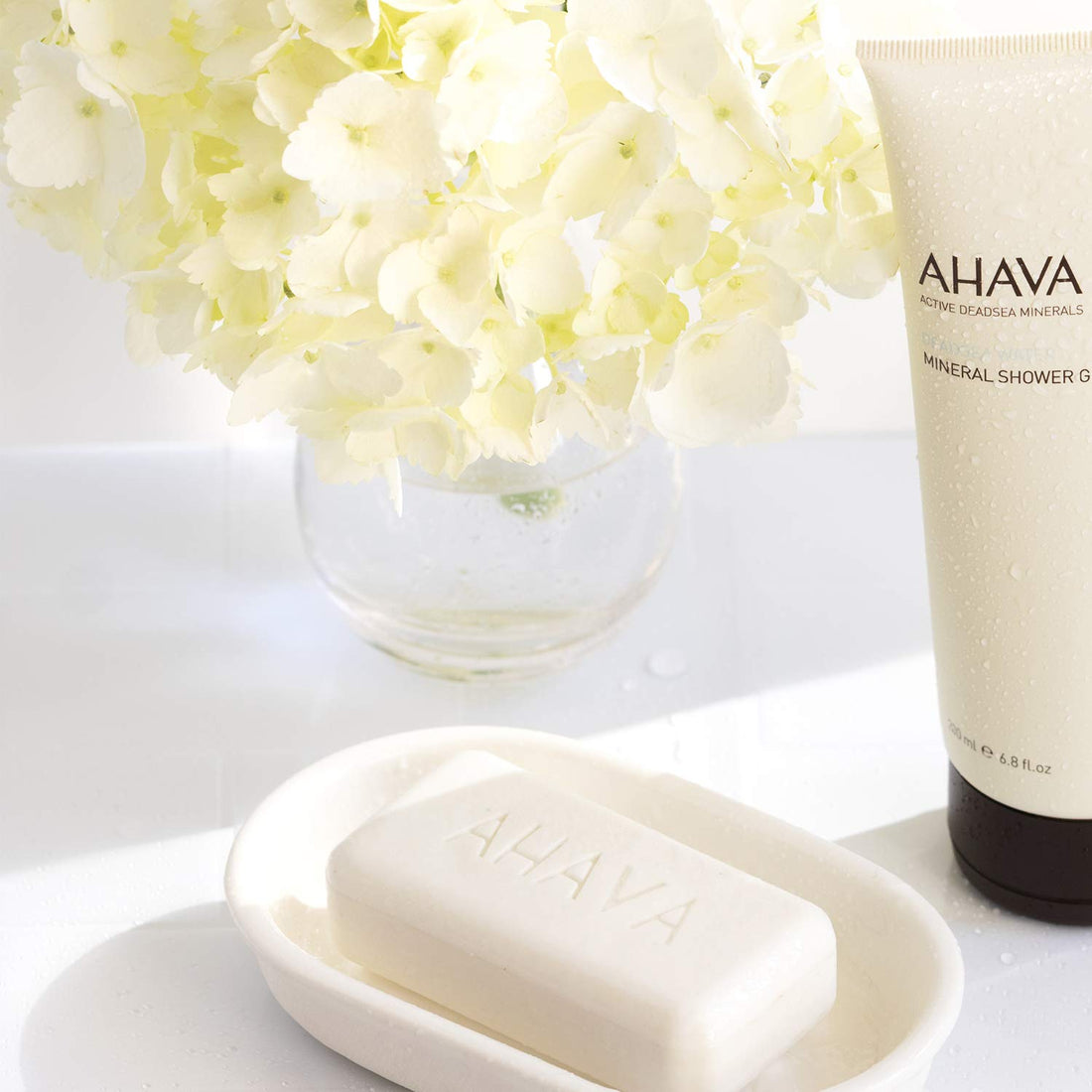 AHAVA Moisturizing Dead Sea Salt Soap, Duo Set - Face & Body Cleansing Bar to Moisture Skin, Enriched with Exclusive Blend of Dead Sea Osmoter & Dead Sea Salt, 6.8 Oz, Product Appearance May Vary