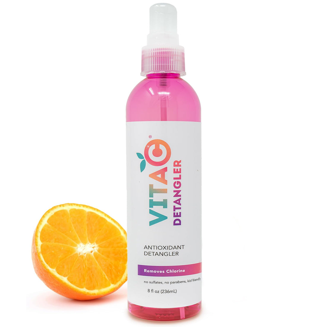 Vita C Swimmers Post-Swim Spray, Chlorine Eliminator to Condition & Detangle your Hair, Patented Vitamin C Enriched Antioxidant Formula - 8 Fl Oz