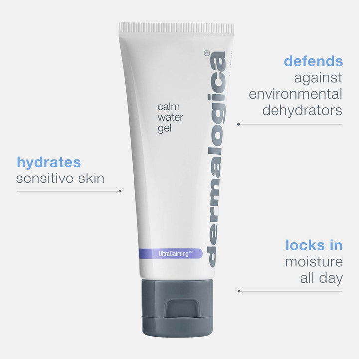 Dermalogica Calm Water Gel, Weightless Face Moisturizer for Sensitive Skin - Help Support Healthy Moisture Balance with Lavender Essential Oil, 1.7 Fl Oz