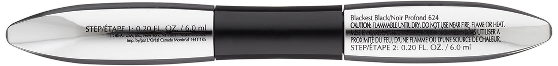 L'Oreal Paris Cosmetics Voluminous Superstar Waterproof Mascara, Blackest Black, 0.4 Fluid Ounce