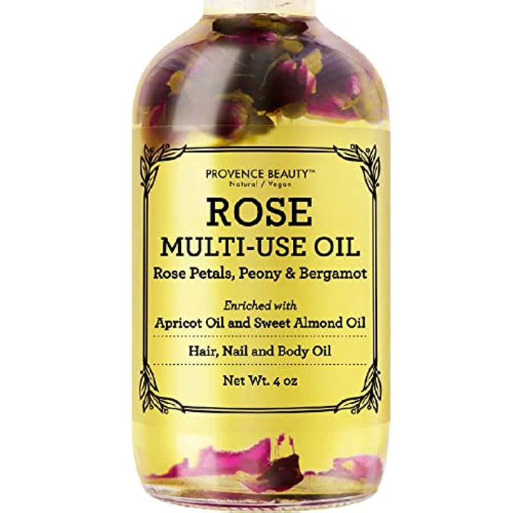 Provence Beauty Rose: Rose Multi-Use Oil For Face, Body & Hair - Hydrates Skin & Restores Hair'S Natural Shine - Rose Petals, Peony & Bergamot - Enric...