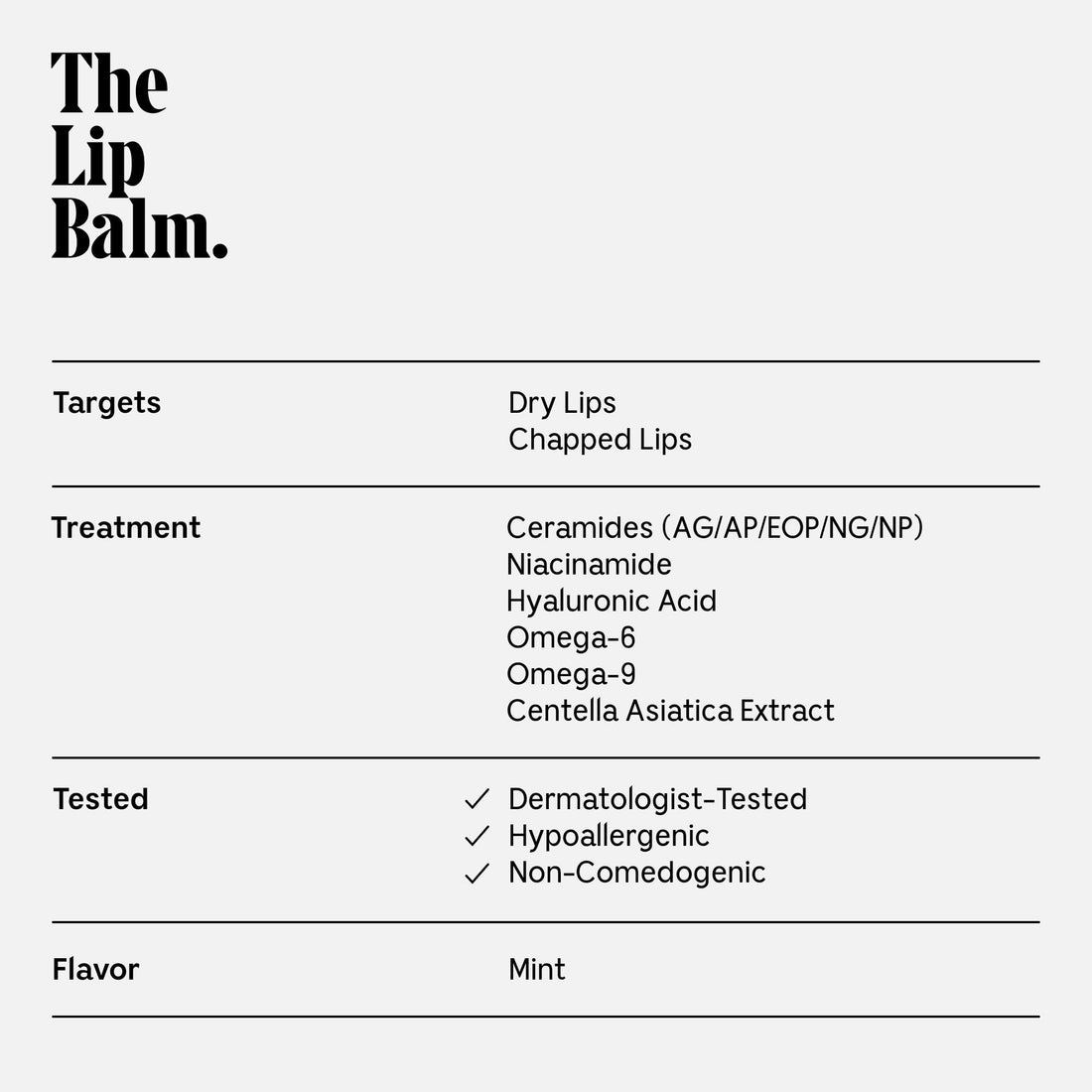 Nécessaire The Lip Balm | Hydrating Lip Balm for Women and Men, Clear, Mint, Multi-Ceramide, Treatment Balm | Instant Relief for Dry, Chapped Lips | Cooling Hypoallergenic Tip | Non-Sticky (0.5 fl oz)