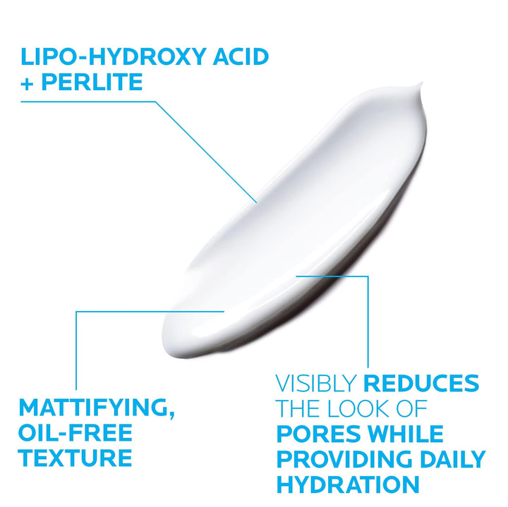 La Roche-Posay Effaclar Mat, Daily Moisturizer For Oily Skin, Visibly Reduces The Look Of Pores, Oil-Free Mattifying Moisturizer, Smooths Skin Texture, Non-Comedogenic & Dermatologist Tested