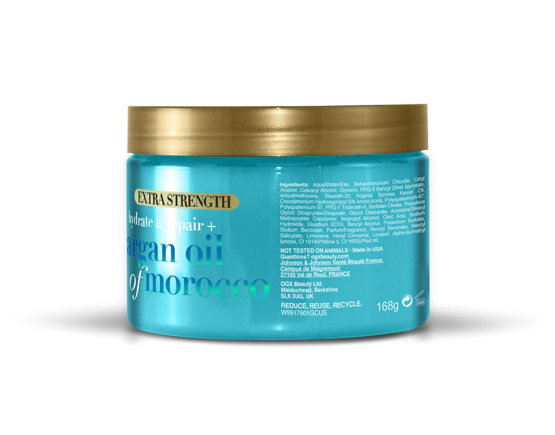 OGX Argan Oil of Morocco Hair Mask for Damaged Hair, Extra Strength, 168 g