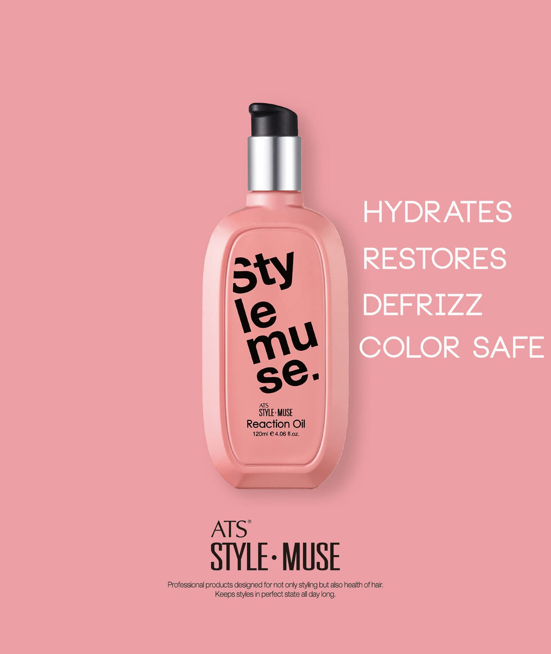 ATS Stylemuse Reaction Oil Leave-in Treatment - 120ml, 4.05 fl oz