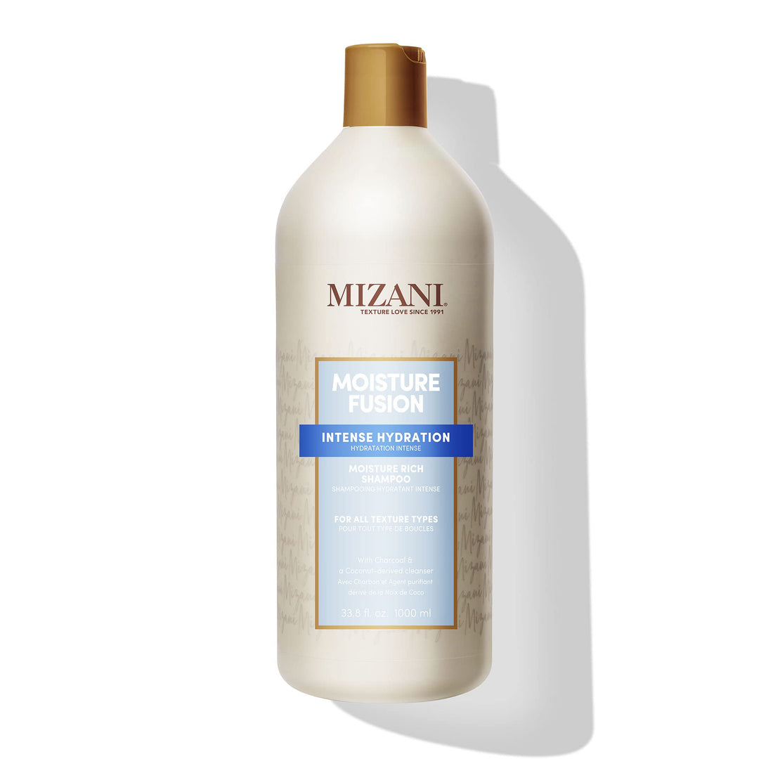 Mizani Moisture Fusion Moisture Rich Shampoo | Gently Cleanses & Conditions Hair | With Argan Oil | For Dry Hair | 33.8 Fl. Oz