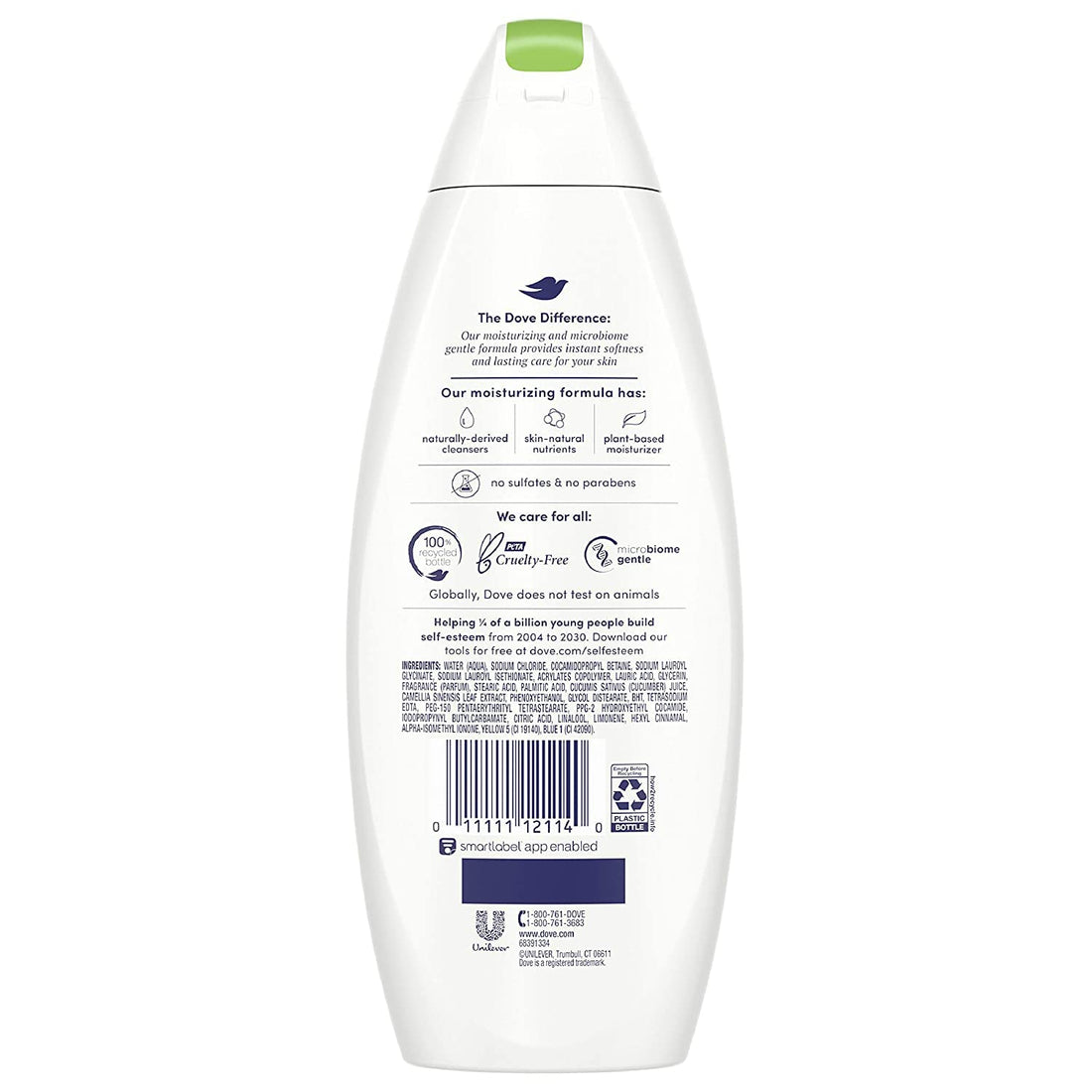 Dove Body Wash 12 Ounce Go Fresh Cucumber & Green Tea (354ml) (3 Pack)