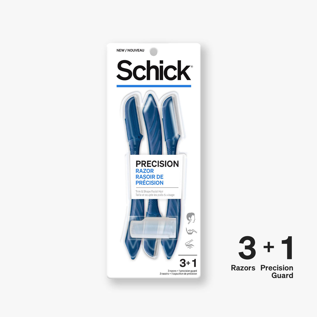 Schick Hydro Precision Razor, Grooming Tool for Men, Pack of 3