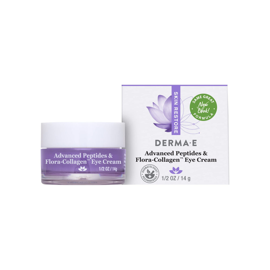 Peptides Plus Double Action Wrinkle Reverse Eye Creme, 0.5 Oz by Derma e