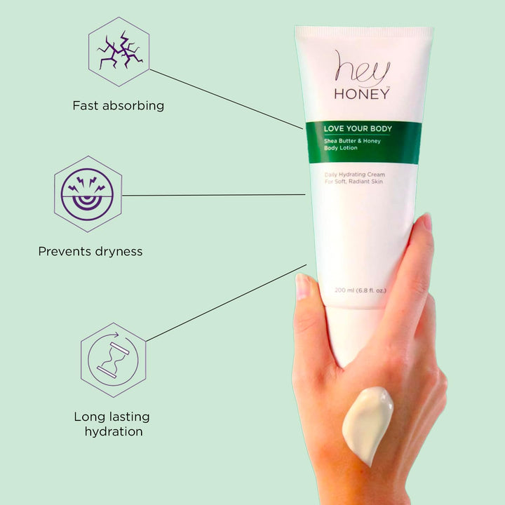 Hey Honey Love Your Body Honey Body Lotion, 8.4 oz
