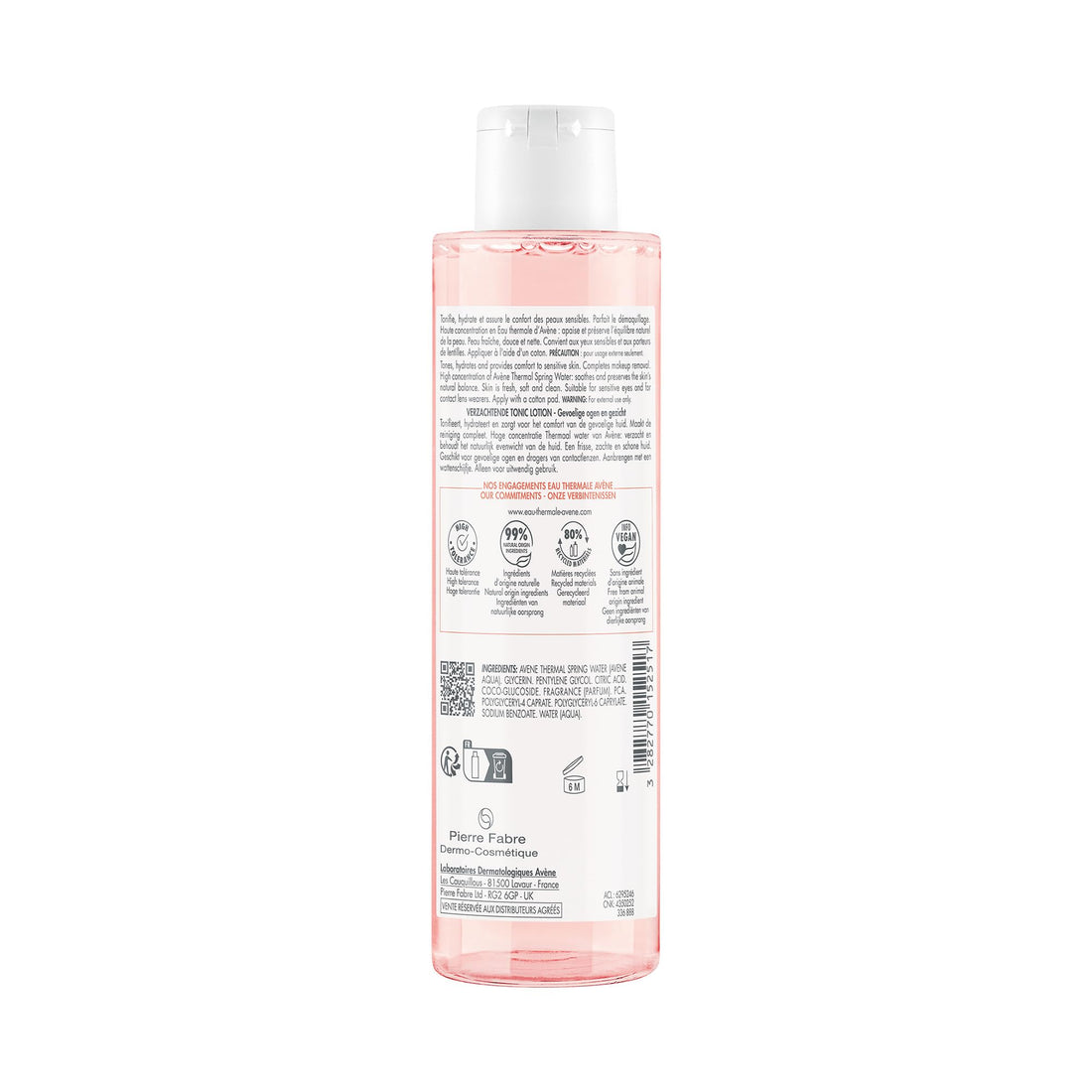 Avène Soothing toning lotion, Oil-Free Bi-phase Toner, Alcohol-Free, 6.7 Oz