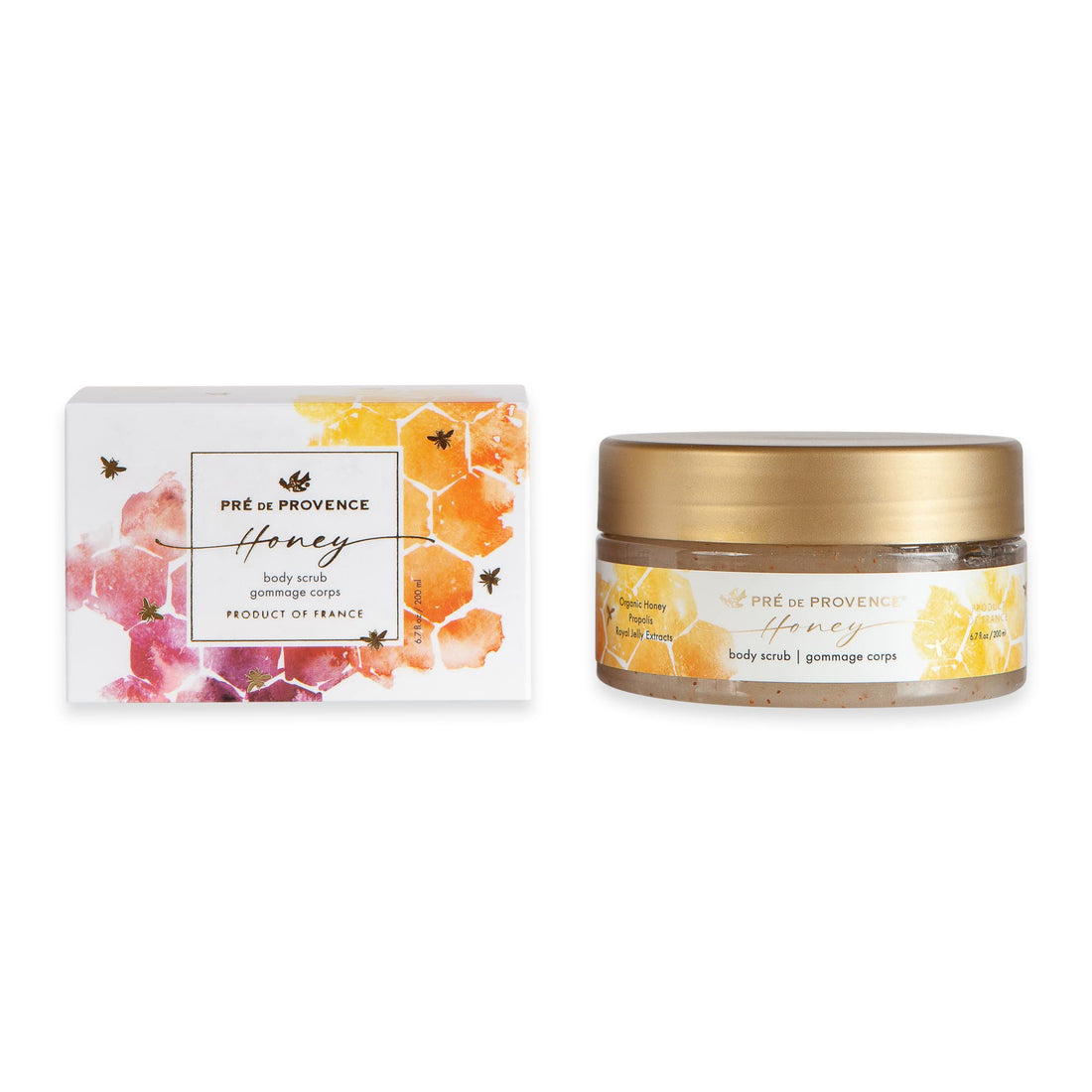 Pre de Provence Honey Collection Deeply Nourishing Body Scrub, 6.7 Fl Oz