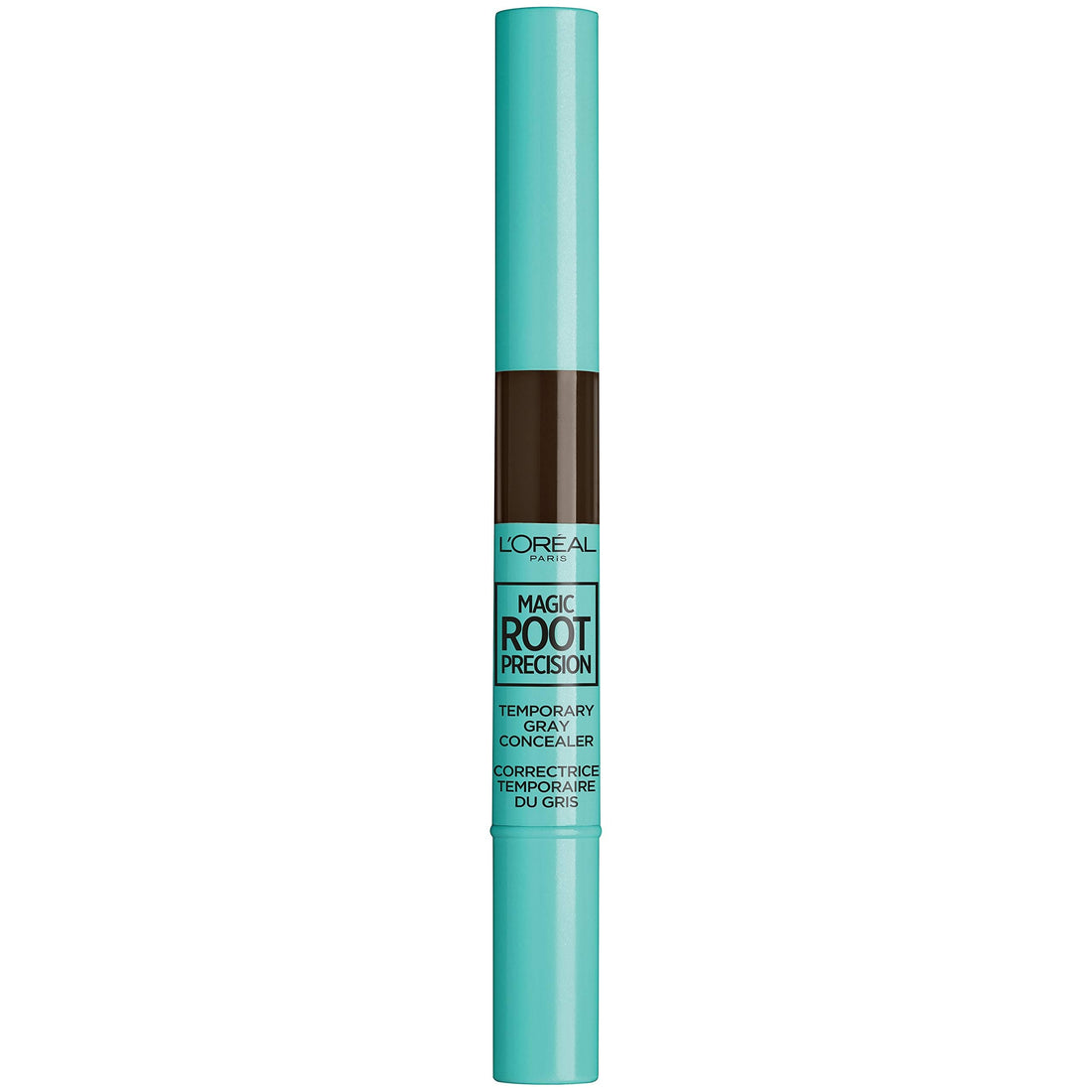 L'Oreal Paris Magic Root Precision Temporary Gray Hair Color Concealer Brush, 4 Dark Brown, 0.05 fl; oz.