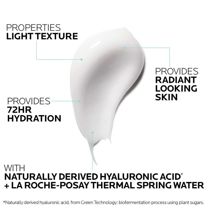 La Roche-Posay HydraphaseHA Light Face Moisturizer, Hyaluronic Acid Face Moisturizer with 72HR Hydration, Oil Free & Non-Comedogenic, 50 MLÂ , 1.69 fl. oz.
