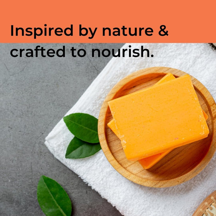 HAPPY EARTH PEOPLE Natural Turmeric Soap Bar for Face with Pure Turmeric Powder for Smooth, Even Skin Tone (2 PACK)