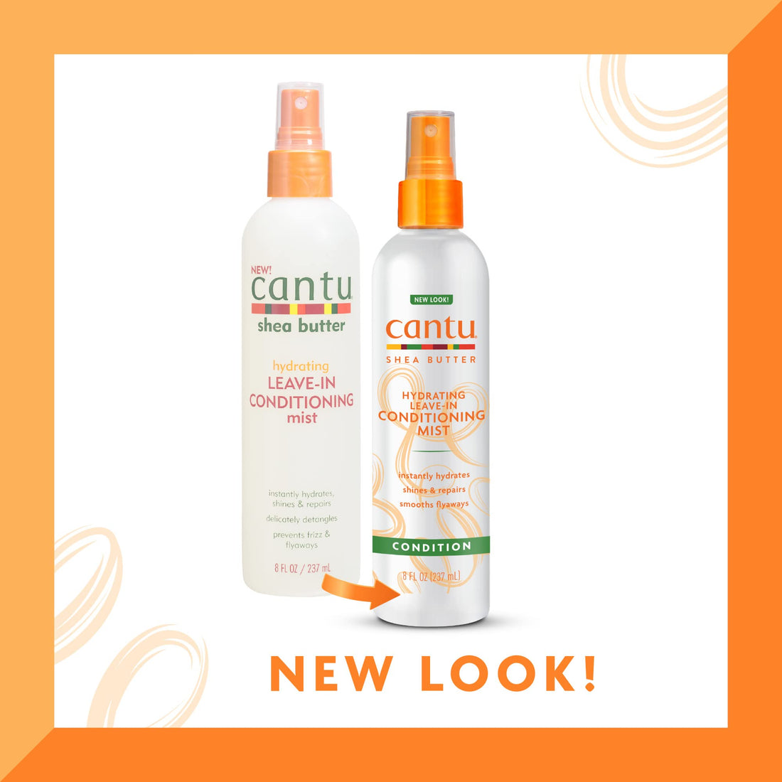 Cantu Shea Butter Hydrating Leave-In Conditioning Mist, 8 fl oz