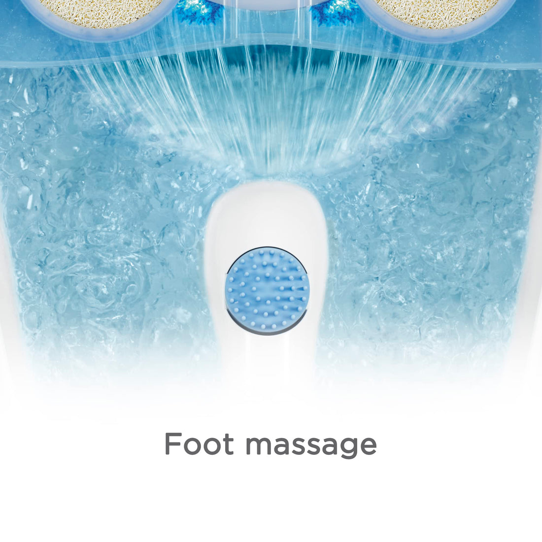 Conair Active Life Waterfall Foot Spa with Lights and Bubbles (Blue)