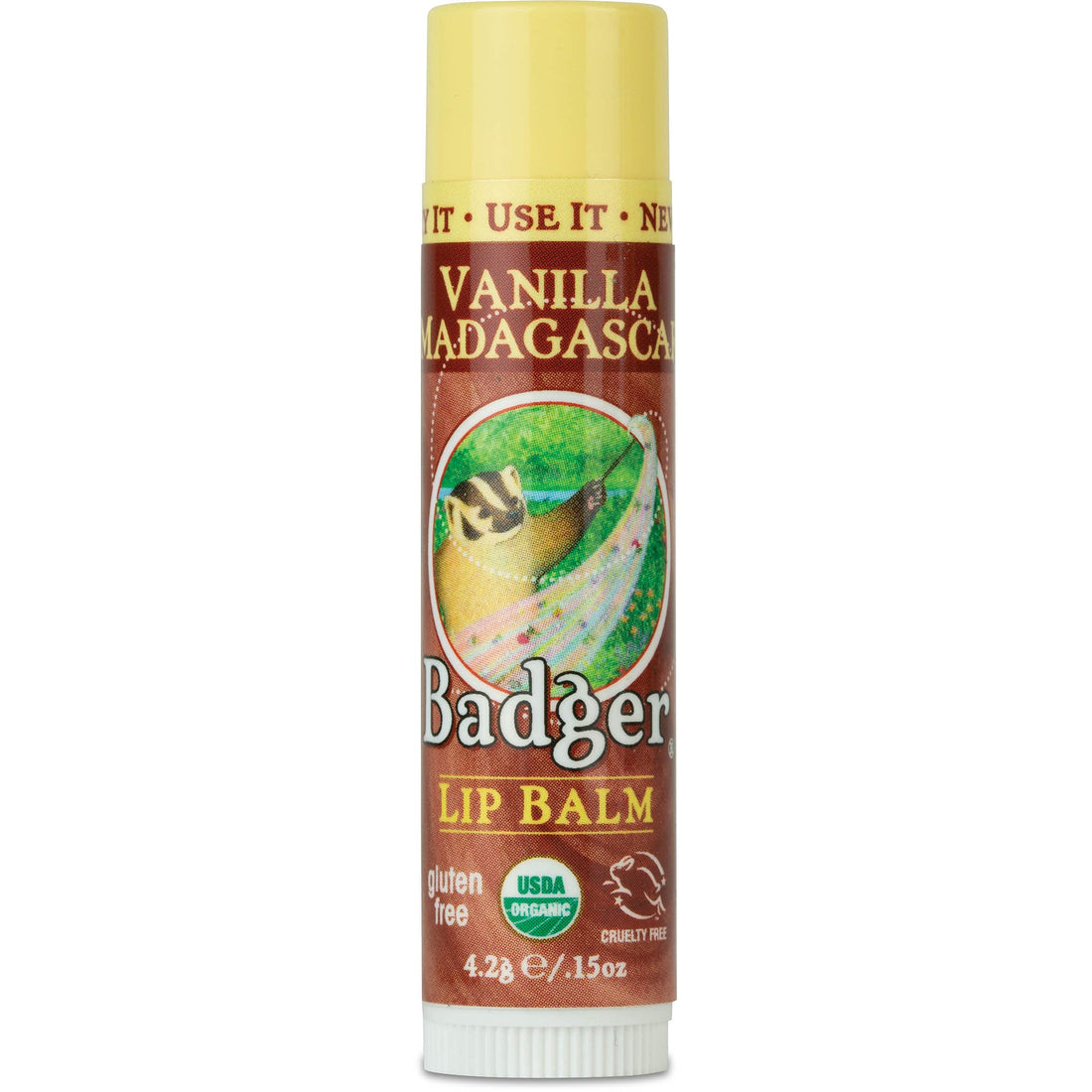 Badger Classic Lip Balm Stick - Vanilla Madagascar