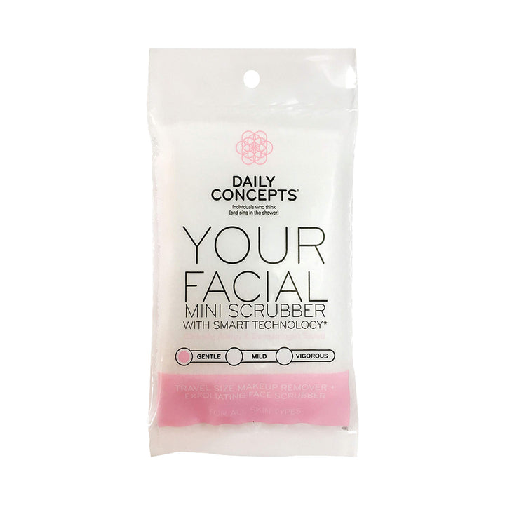 DAILY CONCEPTS Your Facial Mini Scrubber, Travel Size, Gentle, 5 Count