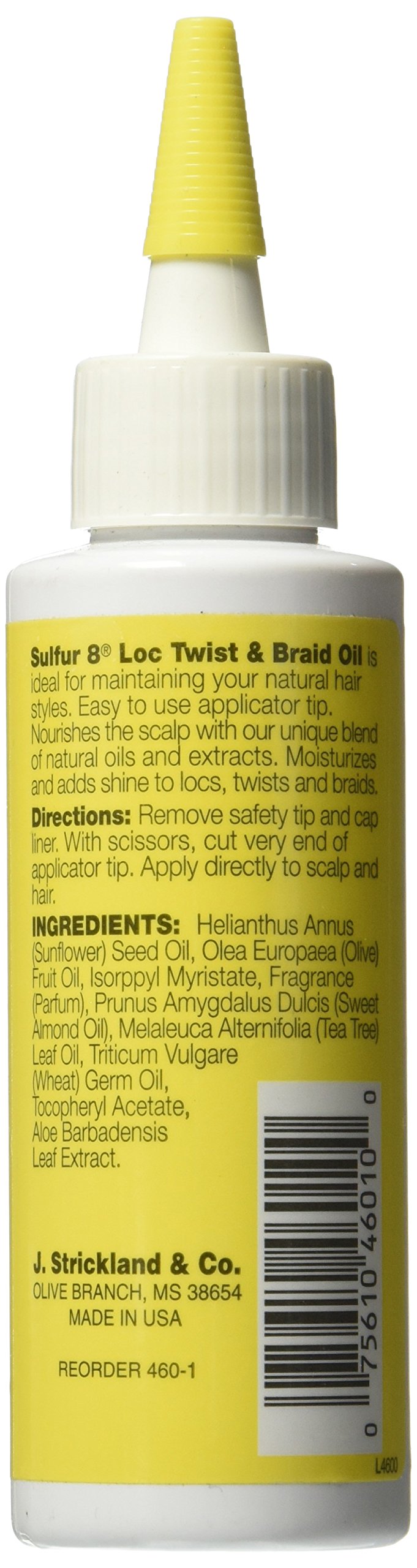 Sulfur 8 Loc Twist & Braid Oil 4 Oz