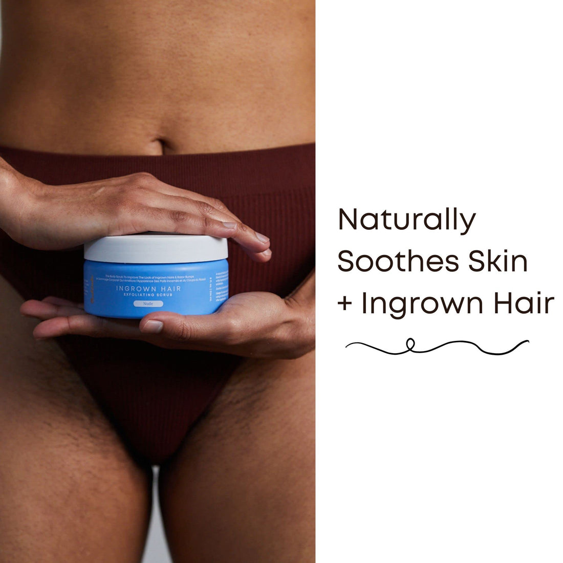 Bushbalm Nude Exfoliating Scrub - Dark Spots Treatment, Natural Body Scrub Exfoliant for Soft and Glowing Skin, 236 ml