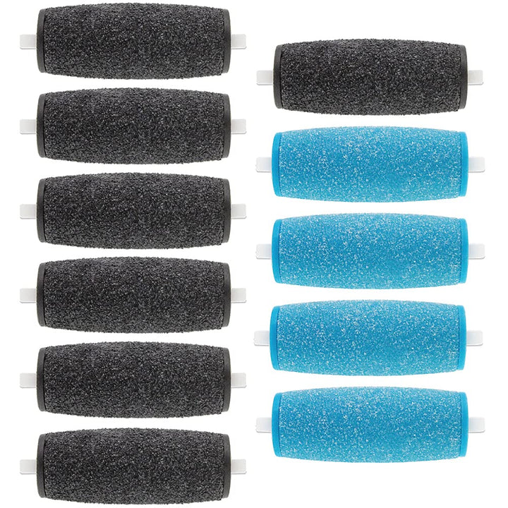 7 Pack Include 4 Extra Coarse & 3 Regular Coarse Replacement Roller Refill Heads Compatible with Amope Pedi Pefect Electronic Foot File