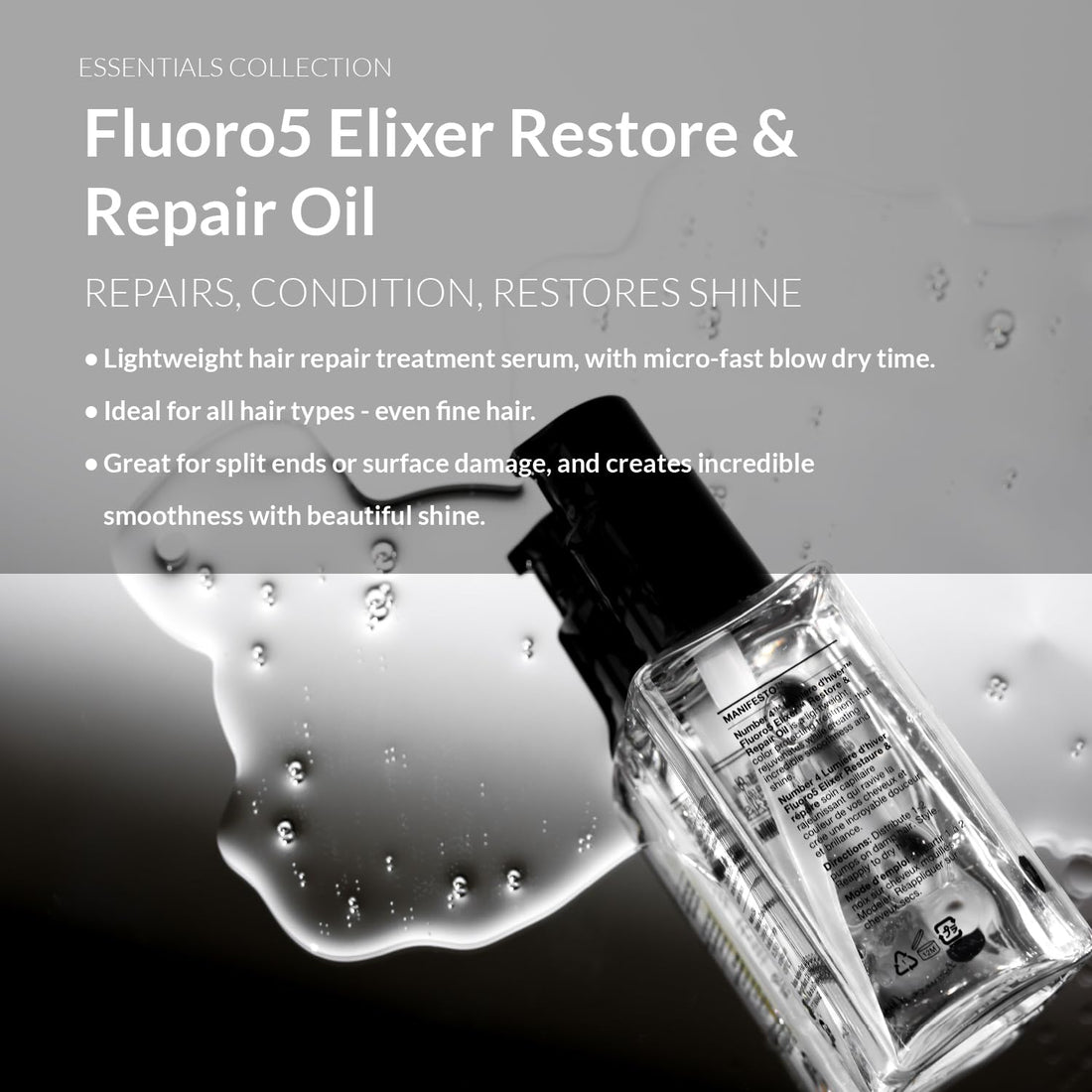Number 4 Lumiere d'hiver Fluoro5 Elixer Restore & Repair Oil, 2.0 fl. oz.
