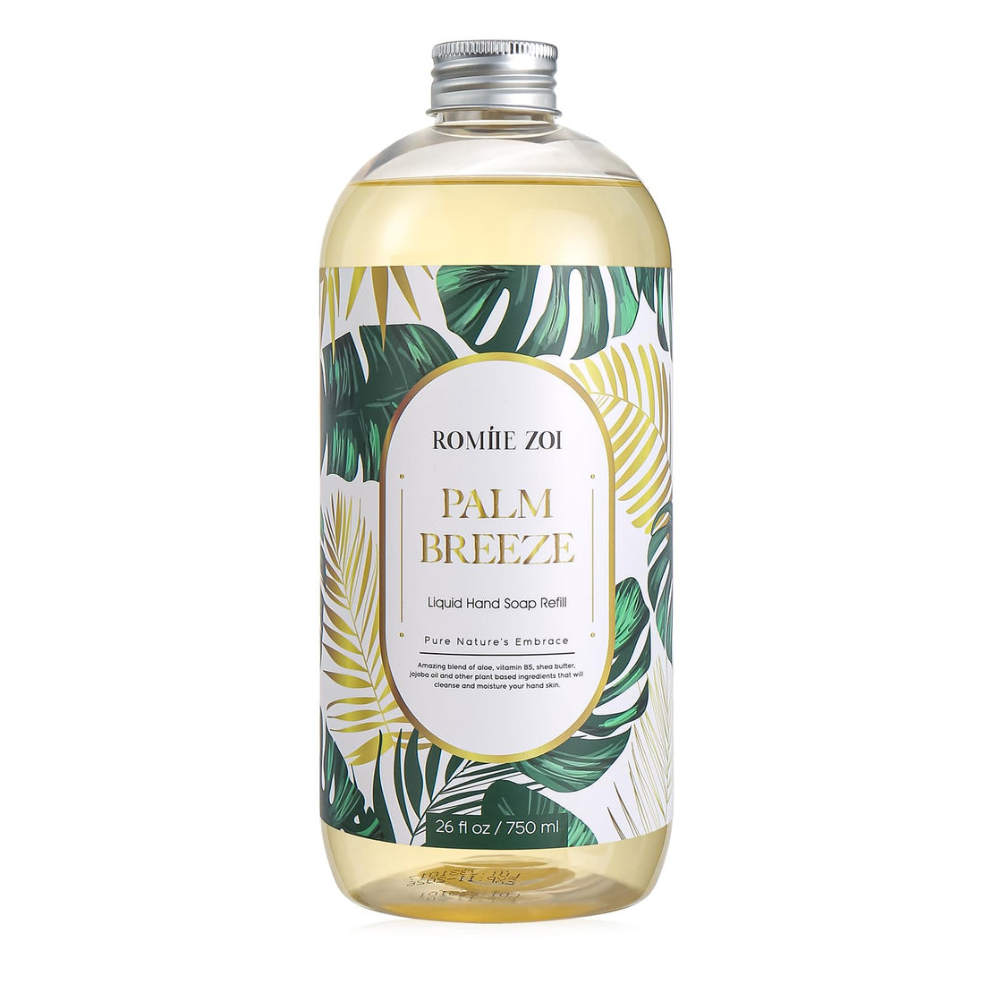 ROMIIE ZOI Liquid Hand Soap Refill, Palm Breeze,750 ML/26 FL OZ