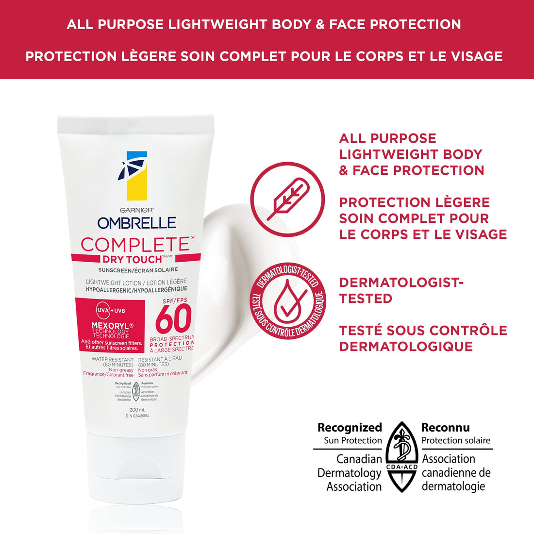 Garnier Ombrelle Complete Sensitive Advanced Spf 60 200 Ml