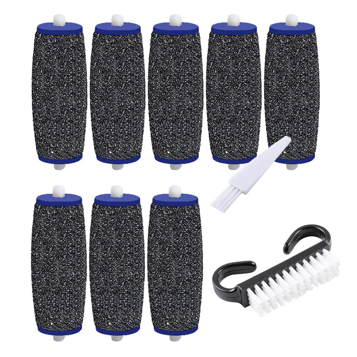 Jiumi 5 Pack Extra Coarse: 5 Pack Extra Coarse Replacement Rollers For Amope Pedi Refills Electronic Perfect Foot File Pedi Hard Skin Remover Refills Include A Clean Brush