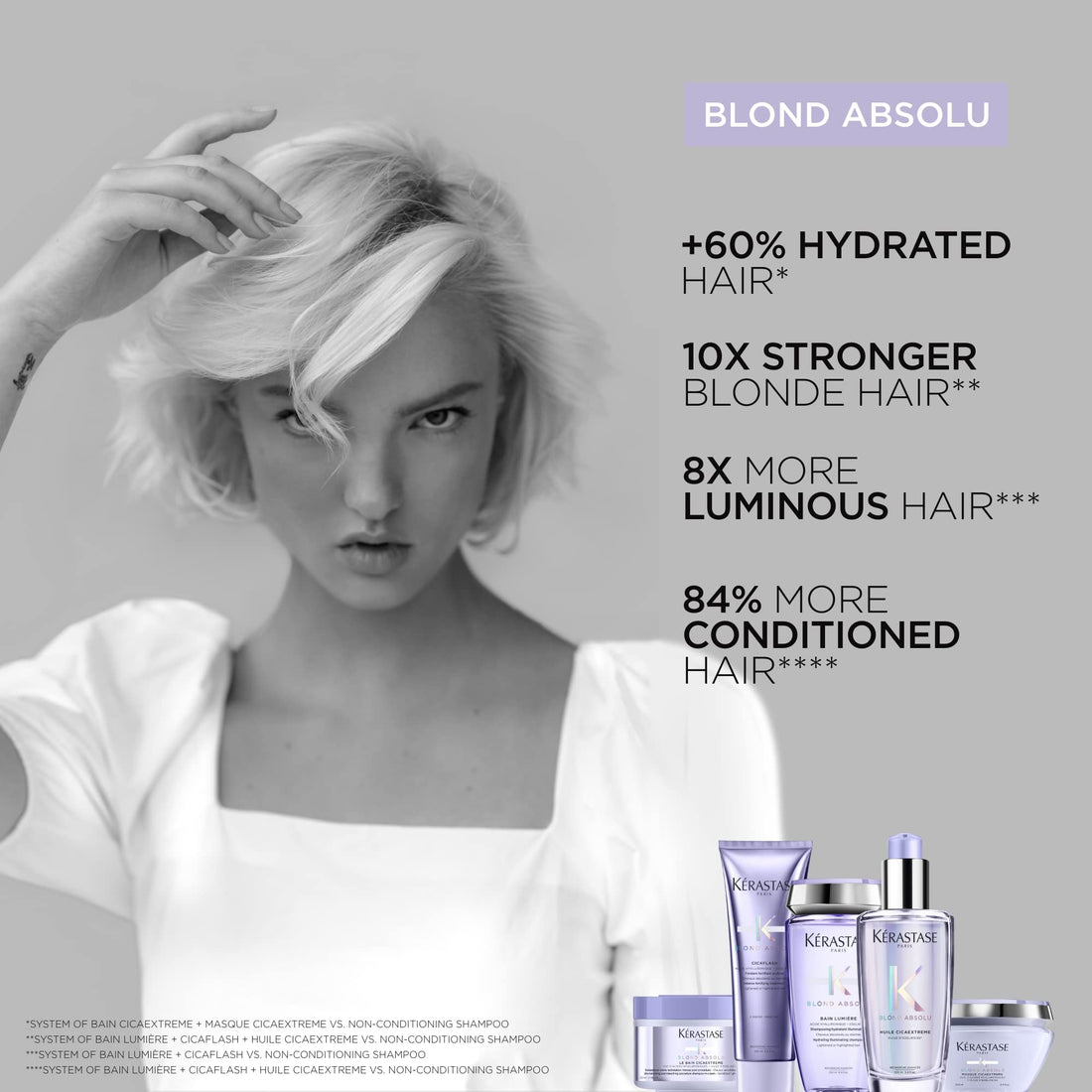 Kerastase Blond Absolu Bain Ultra Violet Anti-brass Purple Shampoo, 8.5 Oz