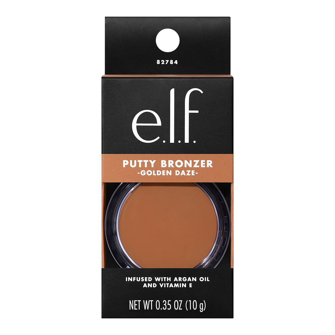 e.l.f. Putty Bronzer, Creamy & Highly Pigmented Formula, Creates a Long-Lasting Bronzed Glow, Infused with Argan Oil & Vitamin E, Golden Daze, 0.35 Oz (10g)