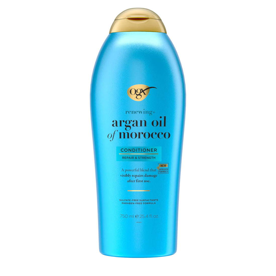 OGX Renewing + Argan Oil of Morocco Conditioner, Repair Conditioner & Argan Oil Helps Strengthen & Repair Dry, Damaged Hair, Paraben-Free, Sulfate-Free Surfactants, 25.4 fl. oz